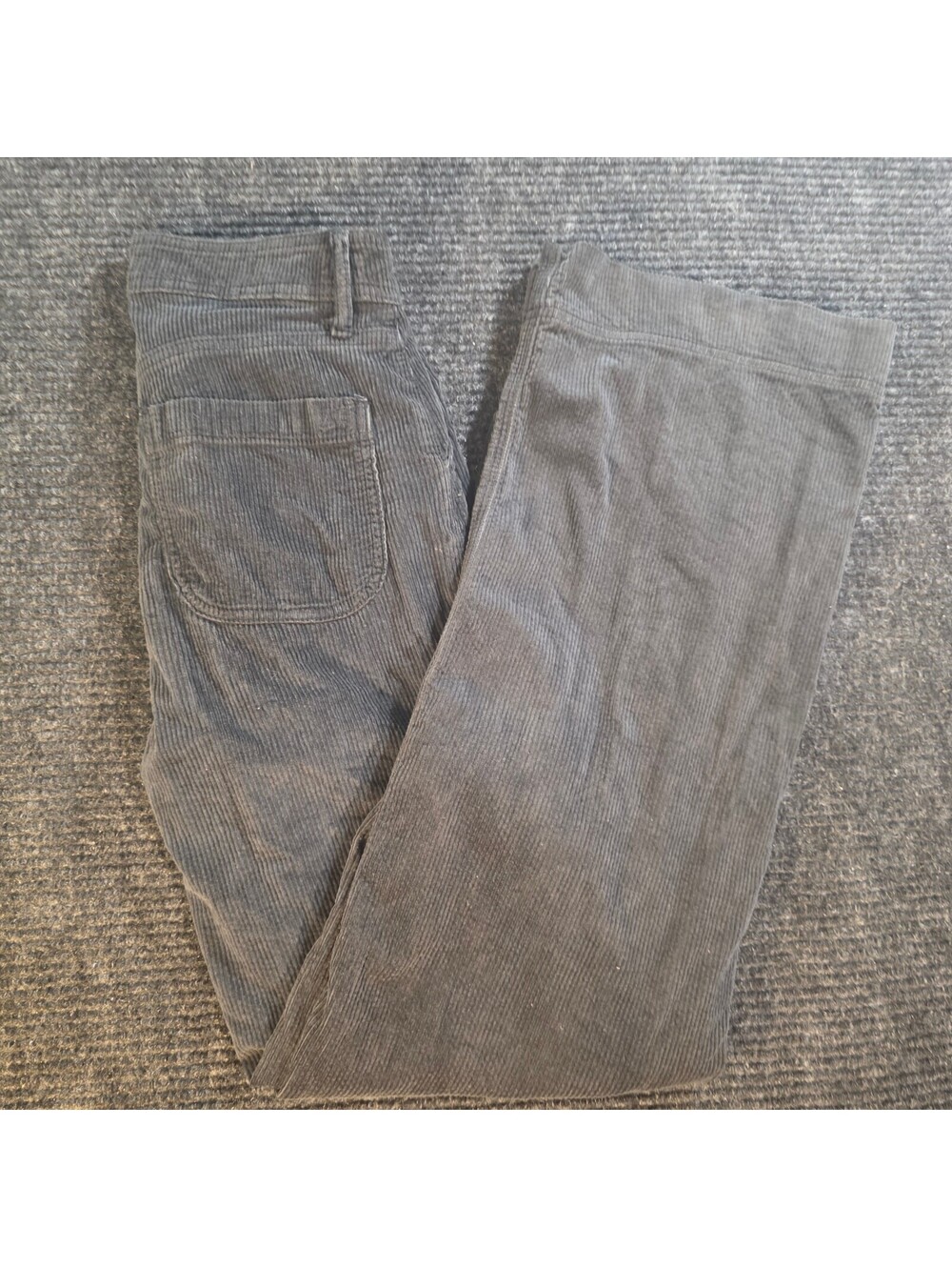 American Eagle Gray Corduroy Cargo Pants Stretch Size 000 reg